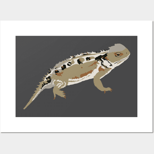 Greater Short-horned Lizard Wall Art by stargatedalek